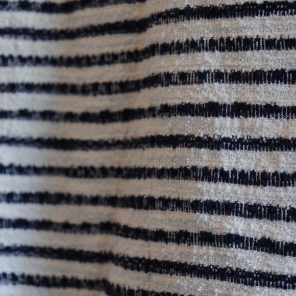 Green Envelope Los Angeles Cropped Striped Shirt Size M - Picture 3 of 3